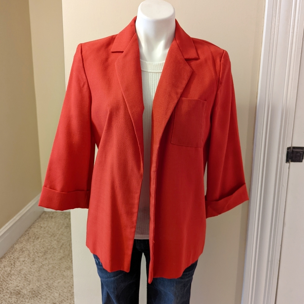Vintage KH II red open front black with single pocket size medium